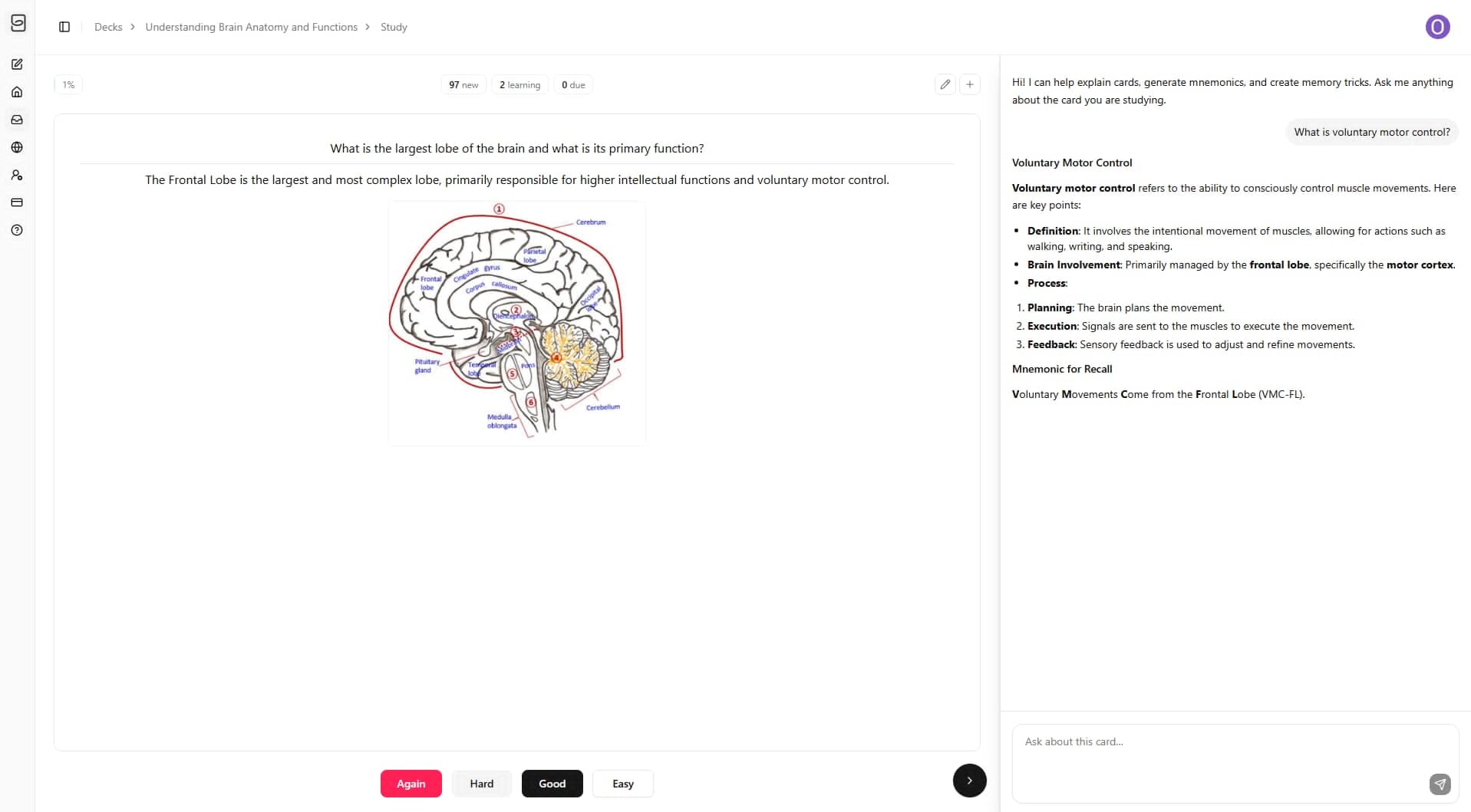 Repetio AI flashcard generator ready to turn uploaded lecture notes into flashcards